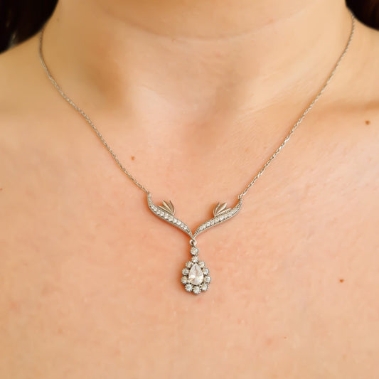 Collier Cœur en fleur